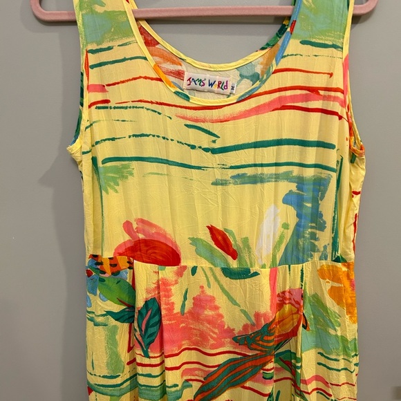 Jam’s World Yellow Midi Dress Size Medium GUC M0498 - Picture 3 of 12